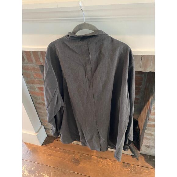 NWT BLOOMCHIC Womens Plus Size Dark Grey Tailored One Button Blazer 22-24 Plus - Picture 4 of 8